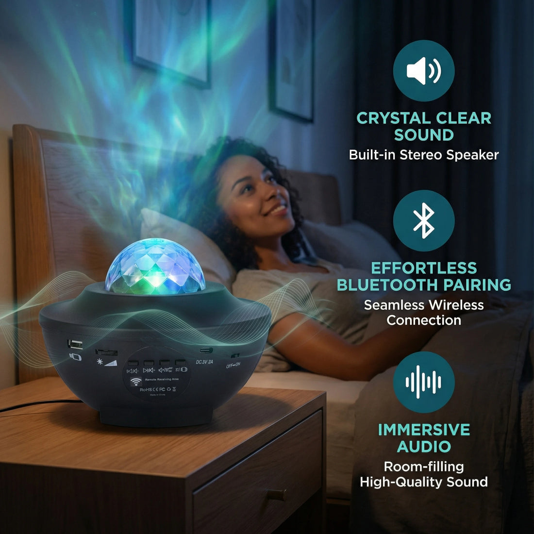 بروجيكتور المجرة الليلي | Galaxy Ocean Light Projector