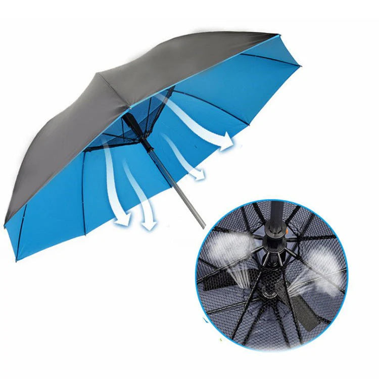 مظلة بمروحة لتبريد الجو | Fan Umbrella
