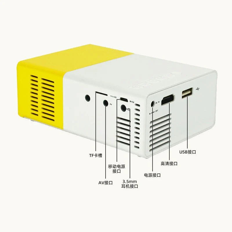 بروجيكتور YG-300 المحمول لمشاهدة الأفلام والألعاب | Mini Projector
